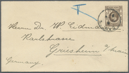 GA Hongkong - Treaty Ports: 1907, Envelope KEVII 1 C. Canc. "CANTON NO 28 07" Unsealed To Griesheim/Germany, On Reverse - Altri & Non Classificati