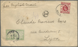 Br Hongkong - Treaty Ports: 1909. Envelope Addressed To France Bearing SG 93, 4c Carmine Tied By Canton/B Date Stamp (We - Autres & Non Classés