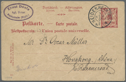 GA Hongkong - Besonderheiten: 1907, Incoming Mail, "SINGAPORE TO HONG KONG C 2 MR 07" Marine Sorter On Reverse Of Statio - Altri & Non Classificati