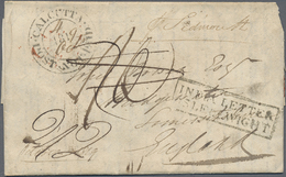 Br Indien - Vorphilatelie: 1819. Pre-stamp Envelope Written From Calcutta Dated 'Oct 4th 1819' Addressed To Bridgewater - ...-1852 Prephilately