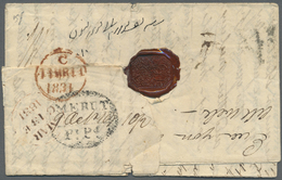 Br Indien - Vorphilatelie: 1830 Letter From Meerut To Inverness, Scotland Via Portsmouth Bearing The Scarce "MERUT/ /Pt. - ...-1852 Préphilatélie