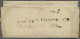 Br Indien - Vorphilatelie: 1834 Entire Letter From Kamptee To A Major Of The 65th Regt. N.B. At Mhow Describing A Lot Of - ...-1852 Prephilately