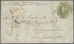 Br Indien: 1848. Envelope Addressed To The '4th Bengal Regiment, Nuserrabad' Bearing Great Britain SG 54, 1s Green (embo - Autres & Non Classés