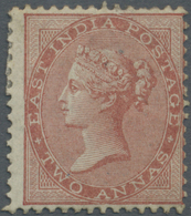 * Indien: 1856-64 QV 2a. Dull Pink, Mint Lightly Hinged, Gum Slightly Toned, Partially, And A Corner Crease At Top Right - Other & Unclassified