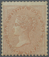 * Indien: 1856-64 QV 2a. Orange, Mint Lightly Hinged, Few Perfs Slightly Browned But Still A Very Fine And Attractive Ex - Autres & Non Classés