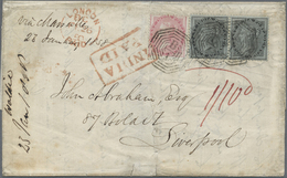 Br Indien: 1858. Envelope (small Faults) Written From Calcutta Dated '28th Jan 1858' Addressed To Liverpool Bearing SG 4 - Other & Unclassified