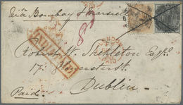 Br Indien: 1858-81: Four Covers From India To Ireland With Various Frankings (6a. (1858 Cover), 4a. (1860), 6a8p. (1864) - Autres & Non Classés