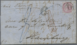 Br Indien: 1861 Forwarded Letter From Calcutta To Ferdinand Schiller In HAMBURG, Germany Via Trieste, "FORWARDED BY/JOHN - Autres & Non Classés