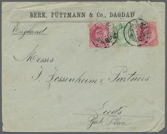 Br Indien - Used Abroad: IRAQ, 1907. Envelope Addressed To Leeds Bearing Lndia SG 122, ½a Green And SG 123, 1a Carmine ( - Other & Unclassified