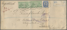 Br Indien - Used Abroad: PERSIA 1915: Registered Cover From Bandar Abas To Berne, Switzerland Franked By India KGV. 2a6p - Other & Unclassified