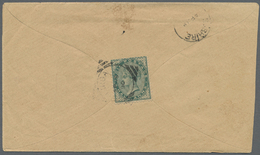 Br Indien - Used Abroad: PERSIA, 1890. Envelope Addressed To Bushire Bearing India SG 84, ½a Blue-green Tied By Linga Sq - Other & Unclassified