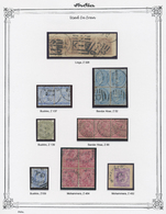 O/ Indien - Used Abroad: PERSIA 1880's/1920's: Eight Different QV, KE And KG Singles And Multiples Used In Persia, With - Other & Unclassified