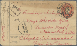 GA Indien - Used Abroad: 1896 – The Second Suakim Expedition: Indian 'Soldier's And Seaman's Postal Stationery Env - Autres & Non Classés