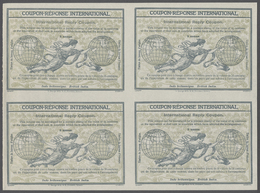 GA Indien - Ganzsachen: Design „Rome" 1906 International Reply Coupon As Block Of Four 3 Annas British India, This - Unclassified