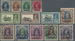 O Indien - Konventionalstaaten: GWALIOR 1938-48 KGVI. Complete Set Of 13 Up To 25r., Fine Used. (SG £475) - Altri & Non Classificati
