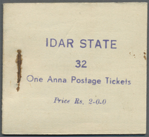 (*) Indien - Feudalstaaten: IDAR 1944: Three Complete Booklets Containing 32 Stamps Of 1a. Violet, 2a. Blue And 4a. Verm - Autres & Non Classés