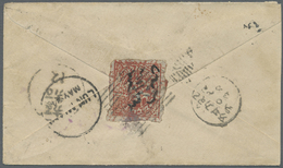 GA/Br Indien - Feudalstaaten: JAMMU & KASHMIR 1880's: Two Covers With Mixed Frankings, I.e. 1) British India Postal Stat - Altri & Non Classificati