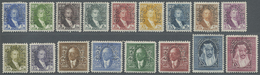 * Irak: 1932, Defintives King Faisal, 2f. To 1d., Complete Set Of 17 Values With Specimen Punching, Mint O.g. With Hinge - Iraq