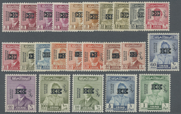 ** Irak - Dienstmarken: 1973, Faisal Issue Of 1948/1958 With Overprint Type I Complete Mnh. - Iraq