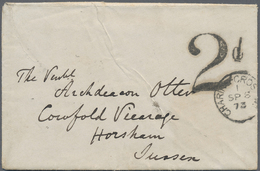 Br Iran: 1873. Stampless Envelope Written From ‘F.W. Otter At Resht' Dated ‘August 15th' Addressed To Englan - Iran