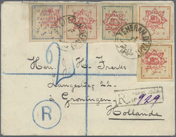 Br Iran: 1902. Registered Envelope Addressed To Holland Bearing Yvert 148, 2c Brown (2), Yvert 149, 3c Blue, Yvert 150, - Iran