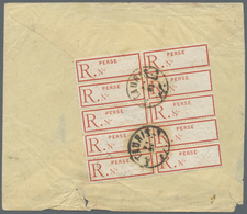 Br Iran: 1905 (ca.). Registered Envelope (some Tears And Other Faults) Addressed To Tehran Bearing On Reverse Persia Reg - Iran