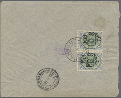 Br Iran: 1915. Envelope Addressed To Teheran Bearing Yvert 355, 3ch On 13ch Blue And Green (pair) Tied By Chahroud Date - Iran