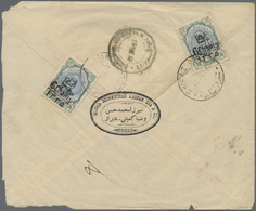 Br Iran: 1917. Envelope (small Faults) Addressed To Bushire Bearing Yvert 397, 6ch On 12ch Green And Grey (2) Tied By Ch - Iran