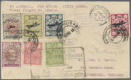Br Iran: 1929. Air Mail Envelope Addressed To London Endorsed 'By Air Mail. Par Avion/First Flight To London' Bearing Yv - Iran