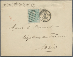 Br Japan: 1880. Local Mail Envelope Addressed To The 'Legation Du France, Tokio' Bearing 'Koban' SG 82, 4s Green Tied By - Other & Unclassified