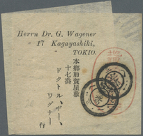 Br Japan: 1885, Weather Report Wrapper Canc. Double Circle Dater "General P.o. 18.1.3" (Jan. 3, 1885) To 'Hern Dr. G. Wa - Other & Unclassified