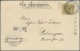 GA/Br Japan: 1888/1915, Ppc (2), Uprated Stationery (1), Cover (1) All To Germany. Inc. New Koban 4 S. Tied "TOKIO 2 SEP - Other & Unclassified