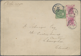 Br/ Japan: 1896. Book Post Panel Endorsed 'Photo's Only' Addressed To Shanghai, China Bearing Japan 'Koban' SG 113, 1s G - Altri & Non Classificati