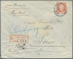 Br Japan: 1897, 20s. Vermilion, Single Franking On Registered Cover From "KOBE 28 NOV 97" To Peine/Germany With Arrival - Altri & Non Classificati