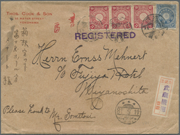 Br Japan: 1918. Registered Envelope Written From 'Thomas Cook & Sons, Yokohama' Addressed To Niyanoshita Bearing SG 171, - Altri & Non Classificati