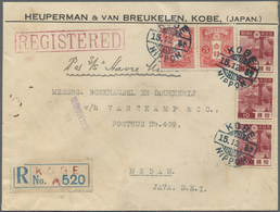 Br Japan: 1939. Registered Envelope Addressed To The Netherlands Lndies Bearing SG 171, 3s Carmine (2) And SG 322, 10s D - Autres & Non Classés