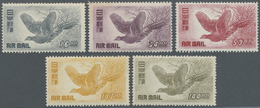 * Japan: 1950, Airmail Pheasant 16-144 Y., Complete Set, Unused, Fine 1950, 16-144 Y. Flugpostmarken Buntfasan, Komplett - Autres & Non Classés