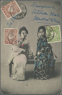 Br Japanische Post In China: 1912. Picture Post Card Of 'Japanese Beaulies' Addressed To France Bearing Japanese Post Of - 1943-45 Shanghai & Nanjing