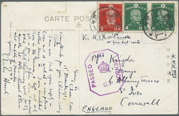 Br Japanische Post In Korea: 1939. Air Mail Photographie Card (faults/tear) Addressed To England BearingJapan SG 315, 2s - Franchigia Militare