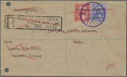 Br Japanische Besetzung  WK II - Malaya: 1943. Registered Envelope (staple Holes) Addressed To The 'Supply Officer, Ipoh - Malaysia (1964-...)