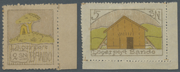 (*) Lagerpost Tsingtau: 1918, Lagerpost Stamps 2 S., A Right Margin Cop. And 5 S. , A Right Corner Margin Copy, Signed R - Chine (bureaux)