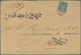Br Japan - Besonderheiten: 1895. Printed Matter Envelope Addressed To Kobe, Japan Bearing France 'Type Sage' Yvert 75, 5 - Altri & Non Classificati