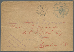 Br Japan - Besonderheiten: 1916. Stampless Envelope (faults) Addressed To Etampes Cancelled By Paris Date Stamp ‘2 - Autres & Non Classés