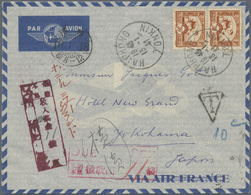 Br Japan - Besonderheiten: Incoming Mail, 1937/41, South Africa Resp. French Indochina Air Mail Covers To Yokohama, The - Altri & Non Classificati