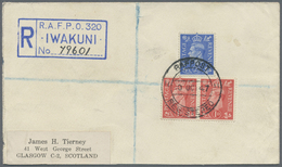 Br Japan - Besonderheiten: 1947. Registered Envelope Addressed To Scotland Bearing Great Britain SG 486, 1d Pale Scarlet - Autres & Non Classés