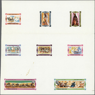 (*) Jemen - Königreich: 1967 'Visit Of Queen Of Sheba To King Solomon In Jerusalem' Complete Set As IMPERFORATED PROOF S - Yemen