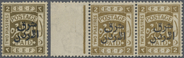 * Jordanien: 1925, 2 M. Olivegreen Instead Of Olive, Mint With Gum, Scarce Color Variety - Jordan