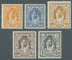 **/* Jordanien: 1939-1947, Ordinary Stamps „Emir Abd Allah Ibn Al-Hussain”, Single Stamps Horizontal Pairs A - Jordanie