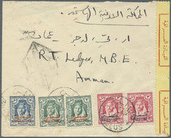 Br Jordanische Besetzung Palästina: 1949. Censored Envelope Addressed To Amman, Jordan Bearing Palestine Occupation 2m G - Jordanie
