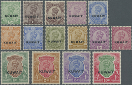 */** Kuwait: 1923 KGV. Complete Set Of 15, Mint Lightly Hinged Or Never Hinged, Fresh And Very Fine. (SG £550) - Koweït